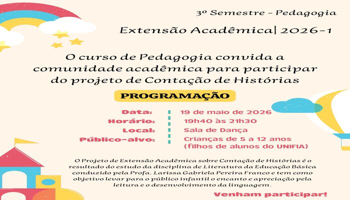 Contação de Histórias | Curso de Pedagogia