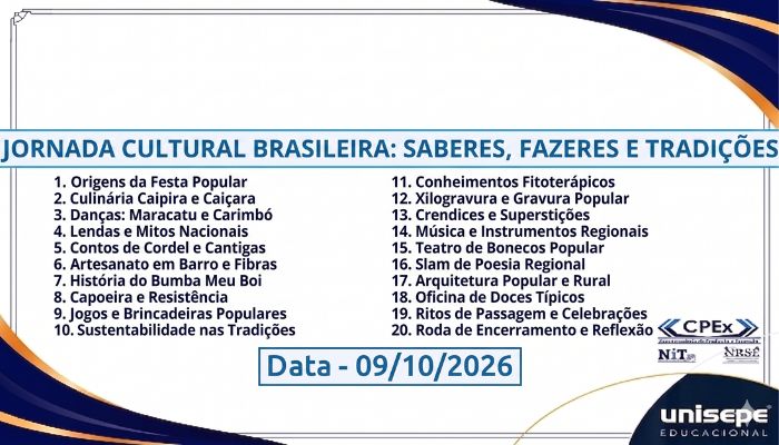 A JORNADA CULTURAL BRASILEIRA: SABERES, FAZERES E TRADIÇÕES