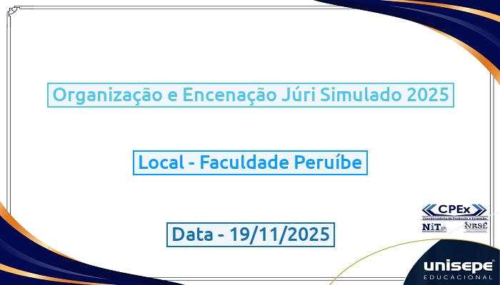 Organização e Encenação Júri Simulado 2025