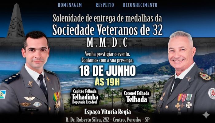 Solenidade de entrega de Medalhas da Sociedade Veteranos de 32