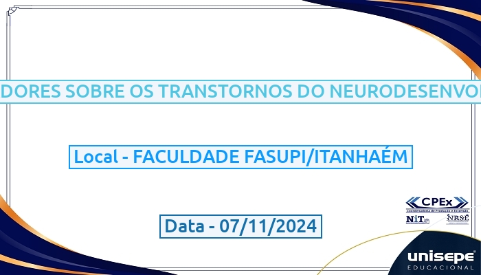 OFICINAS PARA EDUCADORES SOBRE OS TRANSTORNOS DO NEURODESENVOLVIMENTO: TEA E TDHA