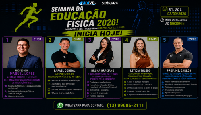 SEMANA DA EDUCAÇÃO FÍSICA