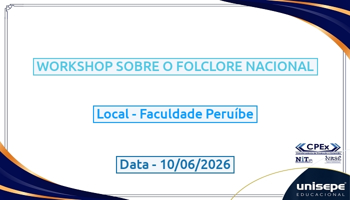 WORKSHOP SOBRE O FOLCLORE NACIONAL