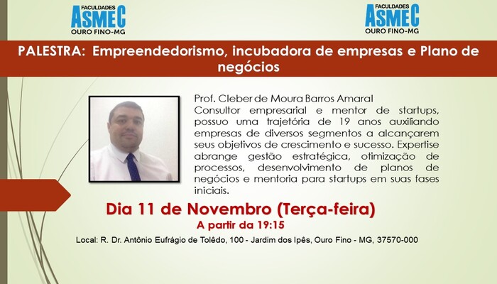 Empreendedorismo, incubadora de empresas e Plano de negócios