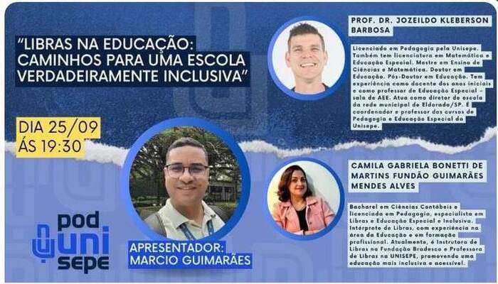 PodCast Libras na Educação: caminhos para uma escola verdadeiramente inclusiva
