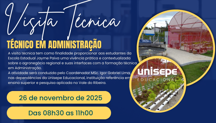 VISITA TÉCNICA - O Agronegócio e as Oportunidades de Trabalho para o Técnico em Administração do Vale do Ribeira/SP