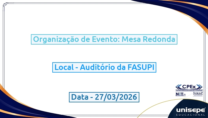 Organização de Evento: Mesa Redonda