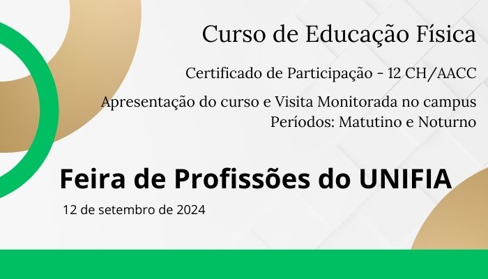 Feira de Profissões do UNIFIA - Educação Física (AACC)