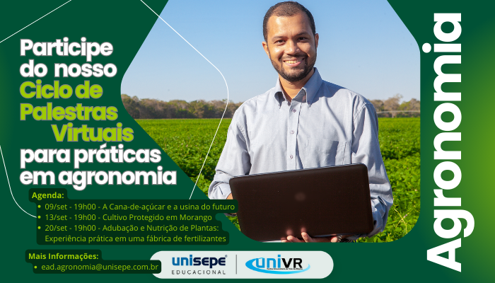 CICLO DE PALESTRAS VIRTUAIS PARA PRÁTICAS EM AGRONOMIA