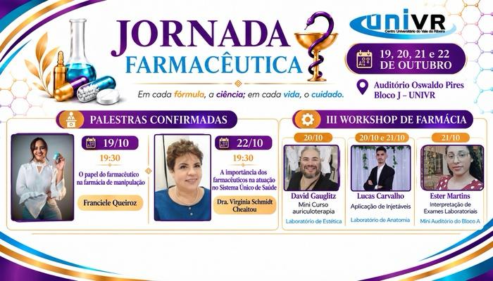 VIII Jornada Farmacêutica do Centro Universitário do Vale do Ribeira - UNIVR 