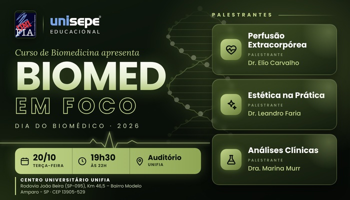 BIOMED EM FOCO – DIA DO BIOMÉDICO 2026