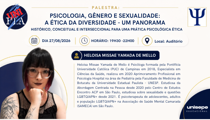Dia Nacional da (o) Psicóloga (o) - Psicologia, Gênero e Sexualidade: a Ética da Diversidade - Um panorama histórico, conceitual e interseccional para uma prática psicológica ética