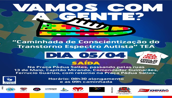 Caminhada de Conscientização do Transtorno do Espectro Autista - TEA 