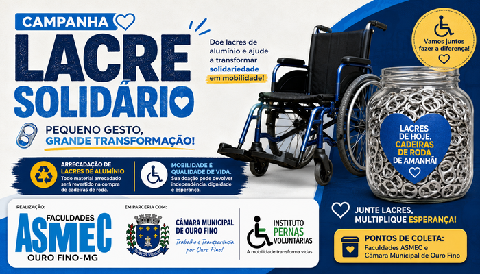 Campanha de arrecadação de lacres de alumínio para troca por cadeiras de roda